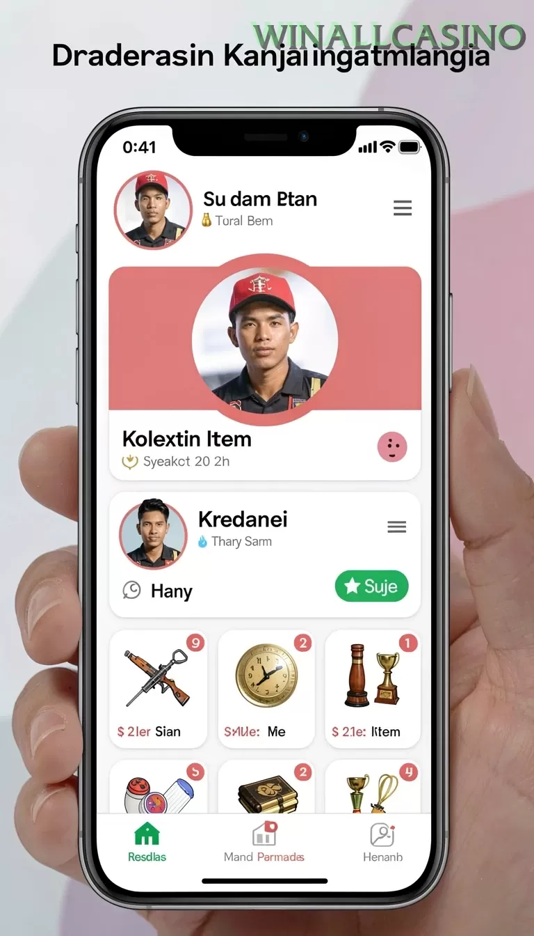 Cuplikan layar RR777 — menu navigasi